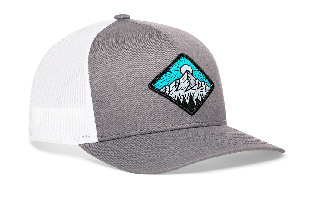 Diamond Mountain and Trees Trucker Hat  |  Outdoors Snapback