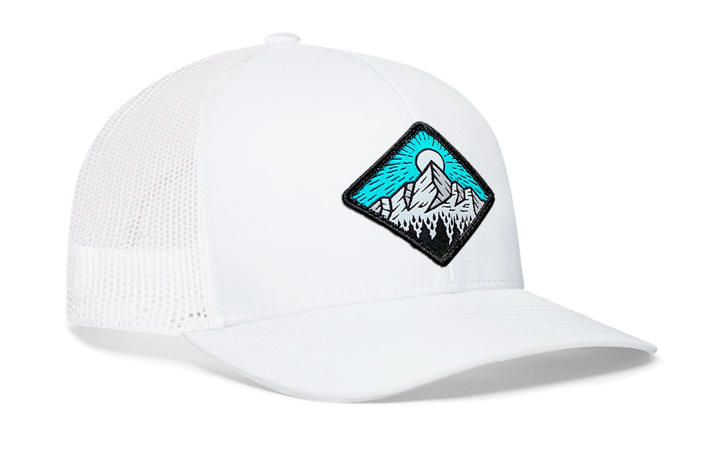 Diamond Mountain and Trees Trucker Hat  |  Outdoors Snapback